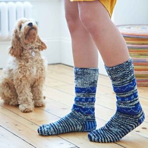 Paper high Woollen Fuji Socks - S/M - Blue/Grey