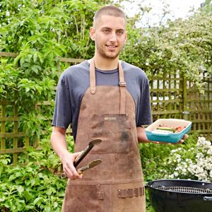 Paper high Personalised Brown Buffalo Leather Apron