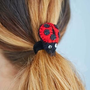 Paper high Pack of 3 Felt Ladybird Hair Bands