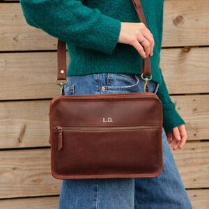 Paper high Personalised Leather Tablet Bag