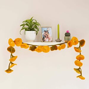 Paper high Felt Flower Garland - Mustard