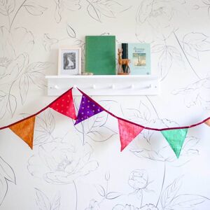 Paper high Recycled Sari Bunting - S