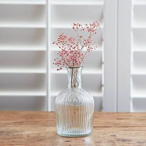 Paper high Rippled Glass Bottle Vase - S