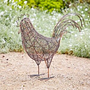 Paper high Metal Hen Garden Decoration