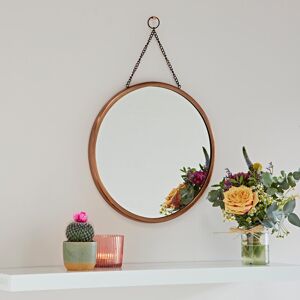 Paper high Arasa Round Antique Copper Hanging Chain Wall Mirror