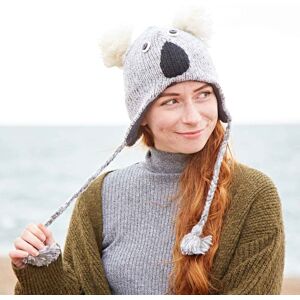 Paper high Grey Koala Woollen Animal Hat