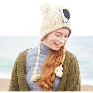 Paper high Beige Koala Woollen Animal Hat