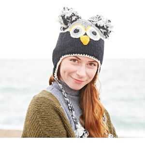 Paper high Natural Owl Woollen Animal Hat