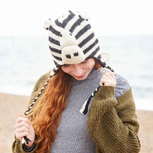 Paper high Zebra Woollen Animal Hat