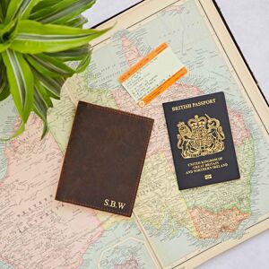 Paper high Personalised Buffalo Leather Travel Wallet & Passport Holder