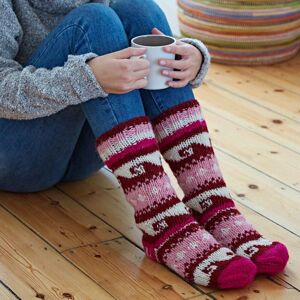 Paper high Woollen Annapurna Socks - S/M - Red/Pink