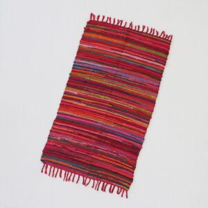 Paper high Multicoloured Recycled Rag Rug - M