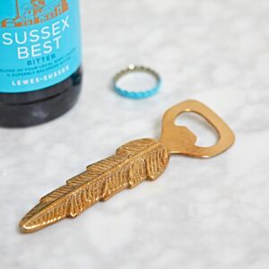 Paper high Gold Bottle Opener - Feather