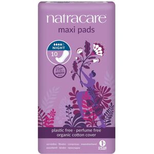 Natracare Maxi Pads (Night Time) - 10 Pack Natracare Maxi Pads (Night Time) - 10 Pack