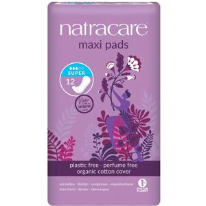 Natracare Maxi Pads (Super) - 12 Pack Natracare Maxi Pads (Super) - 12 Pack