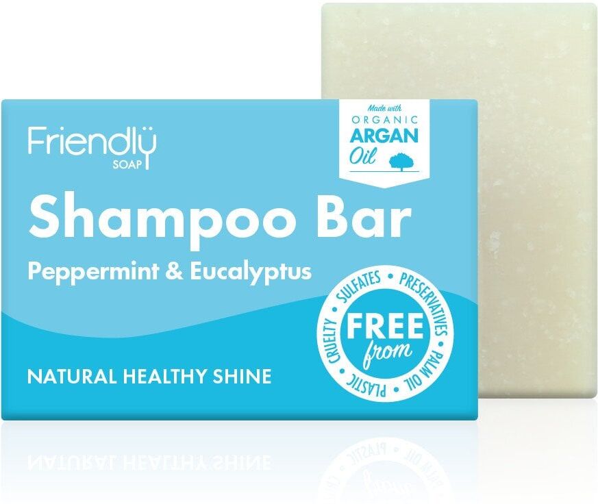 Friendly Soap Peppermint & Eucalyptus Shampoo Bar - 95g