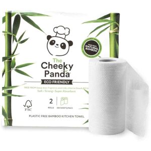 Cheeky Panda Bamboo Kitchen Towel - 2 Rolls, 200 Sheets Cheeky Panda Bamboo Kitchen Towel - 2 Rolls, 200 Sheets