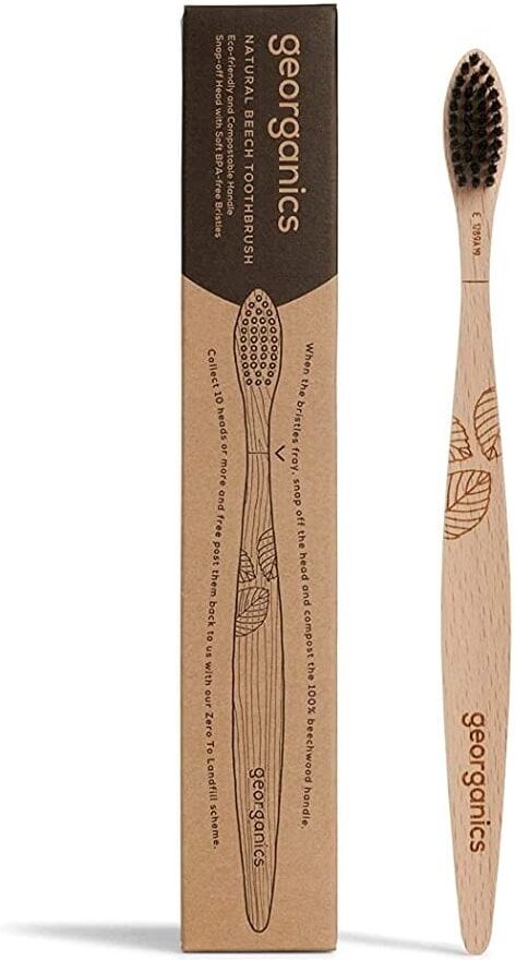 Georganics Natural Beechwood Soft Toothbrush