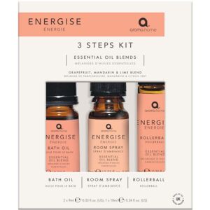 Aroma Home Energise 3 Steps Kit - 2 x 9ml, 1 x 10ml Aroma Home Energise 3 Steps Kit - 2 x 9ml, 1 x 10ml