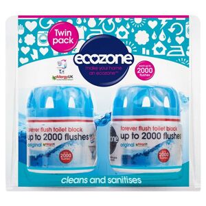 Ecozone Forever Flush Toilet Block (2000 Flushes) - 2 Pack