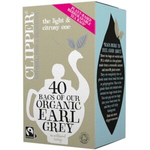 Clipper Organic Fairtrade Earl Grey Tea - 40 Teabags Clipper Organic Fairtrade Earl Grey Tea - 40 Teabags