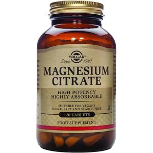 Solgar High Potency Magnesium Citrate - 120 Tablets