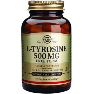 Solgar L-Tyrosine (Free Form) - Amino Acid - 50 x 500mg Vegicaps