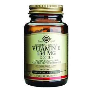 Solgar Natural Source Vitamin E 134mg - 50 x 200 IU Vegetable Softgels