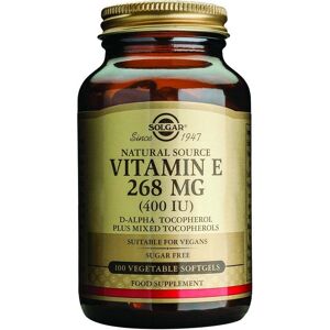 Solgar Natural Source Vitamin E 268mg - 100 x 400 IU Vegetable Softgel