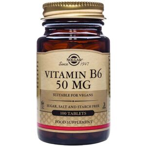 Solgar Vitamin B6 - Cardiovascular Health - 100 x 50mg Tablets