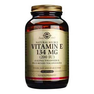 Solgar Vitamin E 134mg - D-Alpha Tocopherol - 250 x 200 IU Softgels