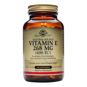 Solgar Vitamin E 268mg - Mixed Tocopherols - 100 x 400 IU Softgels