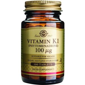 Solgar Vitamin K1 - 100 x 100mcg Tablets