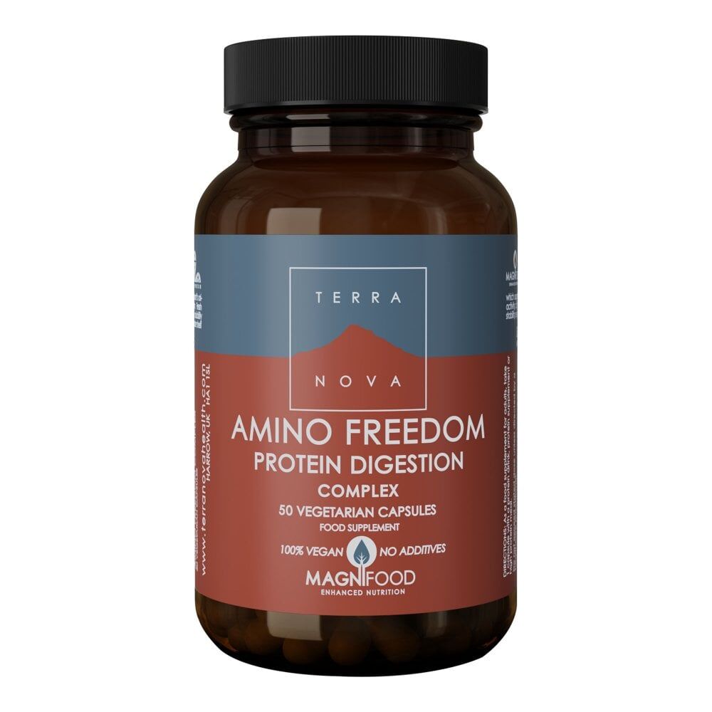 TERRANOVA Amino Freedom - Protein Digestion Complex - 50 Vegicaps