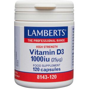 LAMBERTS Vitamin D3 1000 IU - 120 Capsules