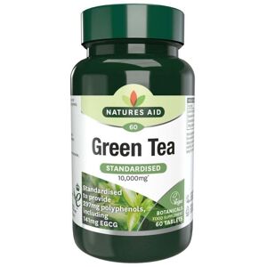 Natures Aid Green Tea 10000mg Tablets - 60 pcs Natures Aid Green Tea 10000mg Tablets - 60 pcs