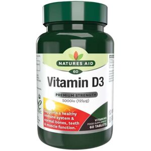 Natures Aid Vitamin D3 5000iu High Strength Tablets - Vitamin D3 5000iu Natures Aid Vitamin D3 5000iu High Strength Tablets - Vitamin D3 5000iu
