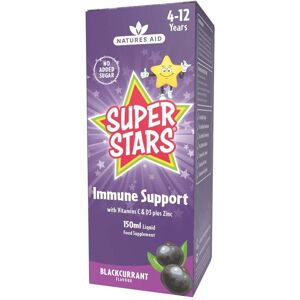 Natures Aid Super Stars Blackcurrant Immune Support Liquid - 150ml Natures Aid Super Stars Blackcurrant Immune Support Liquid - 150ml