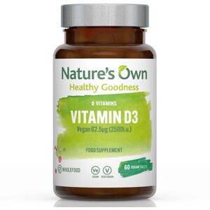 Nature's Own Nature's Own Wholefood Vitamin D3 - 60 Tablets Nature's Own Nature's Own Wholefood Vitamin D3 - 60 Tablets