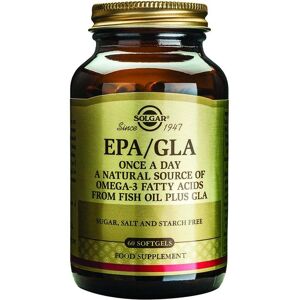 Solgar EPA/GLA Softgels - Omega 3 Fatty Acids from Fish Oil - 60 Softgels Solgar EPA/GLA Softgels - Omega 3 Fatty Acids from Fish Oil - 60 Softgels