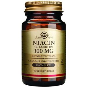 Solgar Niacin Vitamin B3 - 100 x 100mg Tablets