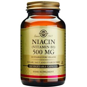 Solgar Niacin 500 mg Vitamin B3 - Supplement for Energy & Skin Solgar Niacin 500 mg Vitamin B3 - Supplement for Energy & Skin