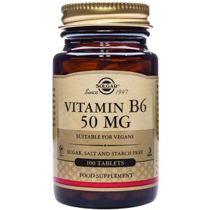Solgar Vitamin B6 50 MG - Supports Immune & Nervous System - Dietary Supplement Solgar Vitamin B6 50 MG - Supports Immune & Nervous System - Dietary Supplement