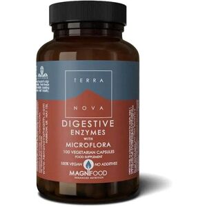 TERRANOVA Digestive Enzymes with Microflora - 100 Vegicaps TERRANOVA Digestive Enzymes with Microflora - 100 Vegicaps