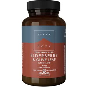 TERRANOVA Elderberry & Olive Leaf Blend - 40g Powder - Best Before TERRANOVA Elderberry & Olive Leaf Blend - 40g Powder - Best Before