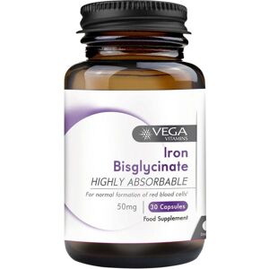 Vega+ Vitamins Iron Bisglycinate - 30 x 50mg Capsules Vega+ Vitamins Iron Bisglycinate - 30 x 50mg Capsules