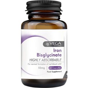 Vega+ Vitamins Iron Bisglycinate - 60 x 50mg Capsules Vega+ Vitamins Iron Bisglycinate - 60 x 50mg Capsules