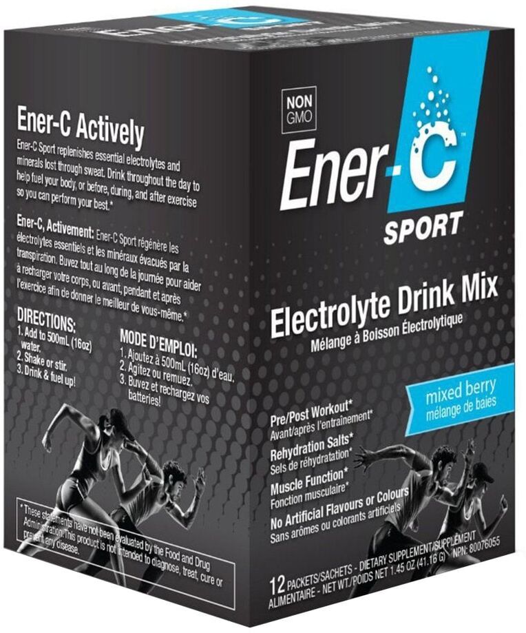 Ener-Life Ener-C Sport Mixed Berry Electrolyte Drink Mix - 12 Sachets
