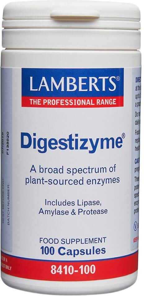 LAMBERTS Digestizyme - Broad Spectrum Enzymes - 100 Capsules