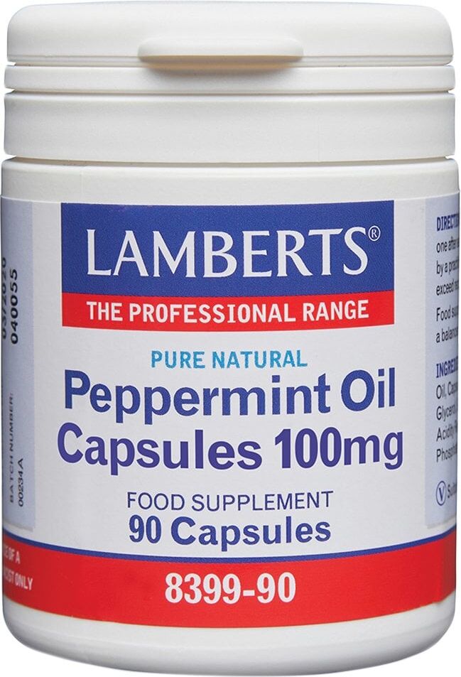 LAMBERTS Peppermint Oil - 90 x 100mg Capsules